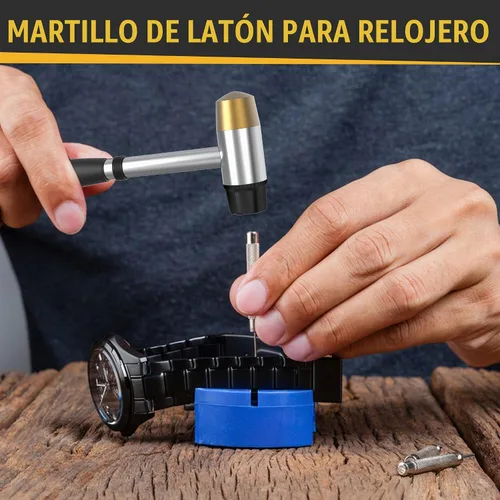 Vista 6 de Martillo de mazo de goma pequeño - Cabeza de goma y nailon de doble cara