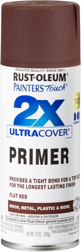 Vista 8 de Rust-Oleum 249846 Painter's Touch 2X Ultra Cover Imprimación en aerosol de 12 onzas, negro plano