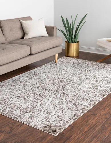 Vista 2 de Rugs.com Alfombra de la colección Monte Carlo, alfombra mediana marrón de 2 pies 2 pulgadas x 3 pies perfecta para salas de estar, comedores grandes