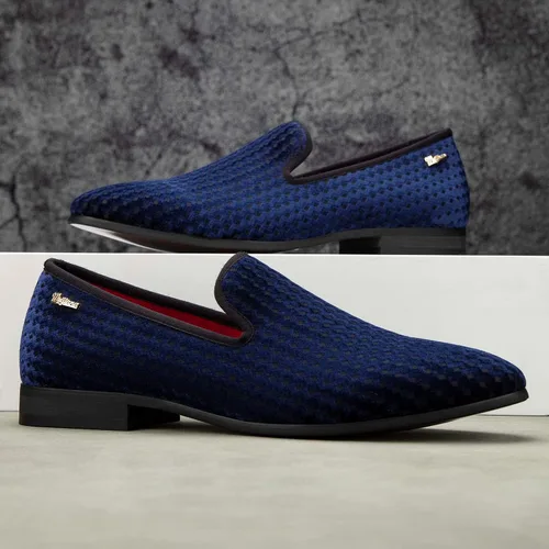 Vista 4 de Meijiana Mocasines para hombre, zapatos de vestir de boda, mocasines sin cordones para hombre, zapatos de traje de esmoquin