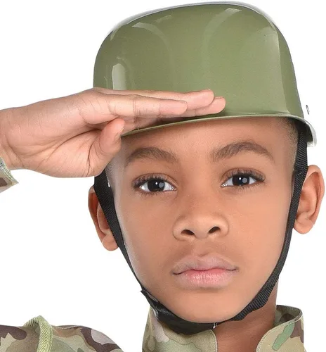 Vista 2 de Amscan 841189 Disfraz de soldado de combate, tamaño mediano para niños, 1 pieza
