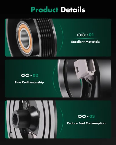 Vista 6 de SCITOO Embrague del compresor de CA para Ford E-150 Econoline 4.9L 5.0L 5.8L 1996, para Ford E-350 Econoline 4.9L 5.8L 7.5L 1996, para Mazda B3000