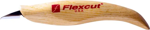 Vista 17 de FLEXCUT Cuchillos para tallado de madera Cuchillo para tallado de astillas Hoja de acero 1095 con alto contenido de carbono Mango ergonómico
