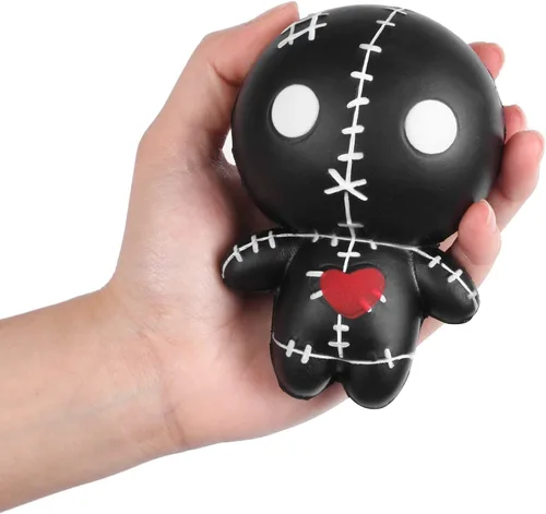 Vista 10 de Anboor Muñecos de vudú de 4.7 pulgadas, muñeca fantasma de Halloween, kawaii, suave, lento aumento, perfumado, para aliviar el estrés, juguetes