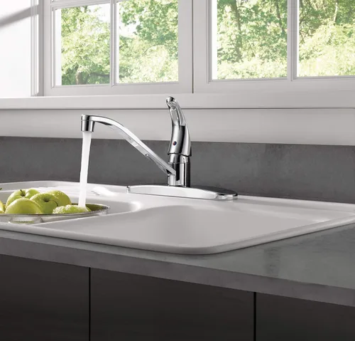 Vista 2 de Peerless Grifo de fregadero de cocina con mango único, cromado P110LF