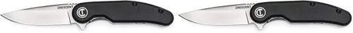 Vista 16 de Crescent Cuchillo de bolsillo de 3-1/4 pulgadas con hoja de punta caída y mango de aluminio - CPK325A