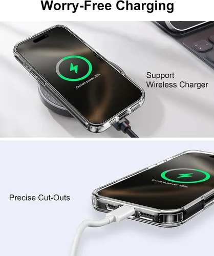 Vista 174 de HOOMIL Funda para iPhone 7 Plus/iPhone 8 Plus de 5.5 Pulgadas, sin amarillamiento, protección contra caídas, cubierta trasera dura transparente