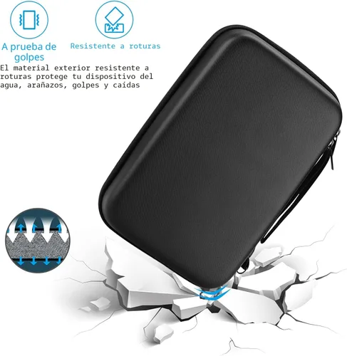 Vista 4 de ProCase Estuche organizador electrónico de viaje duro para MacBook Adaptador de corriente Cargadores Cables Power Bank Apple Magic Mouse Apple