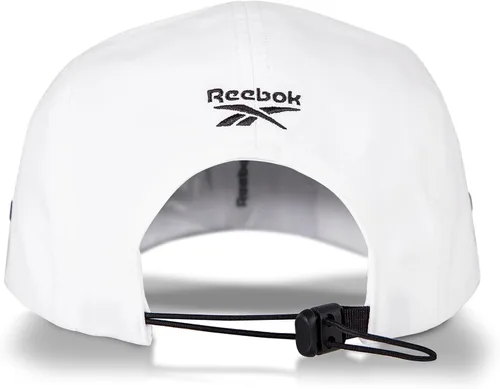 Vista 3 de Reebok Ree CYCLED - Gorra para hombre con logotipo vectorial estilo tecnológico, panel frontal de perfil bajo con diseño transpirable