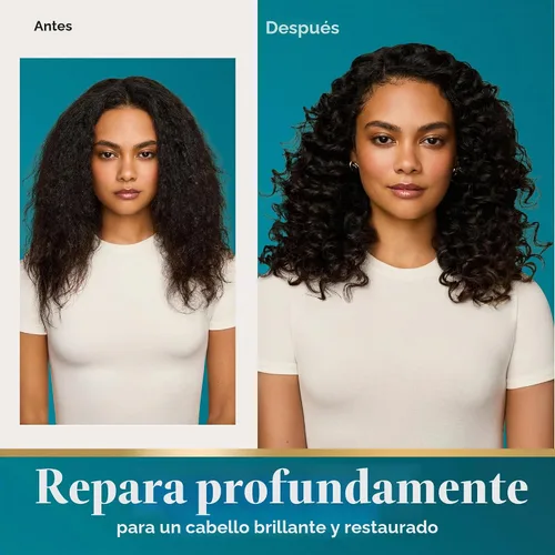Vista 2 de OGX Renewing + Aceite de Argán de Marruecos para el Cabello, tratamiento de suero penetrante extra fuerte para cabello seco, dañado, encrespado