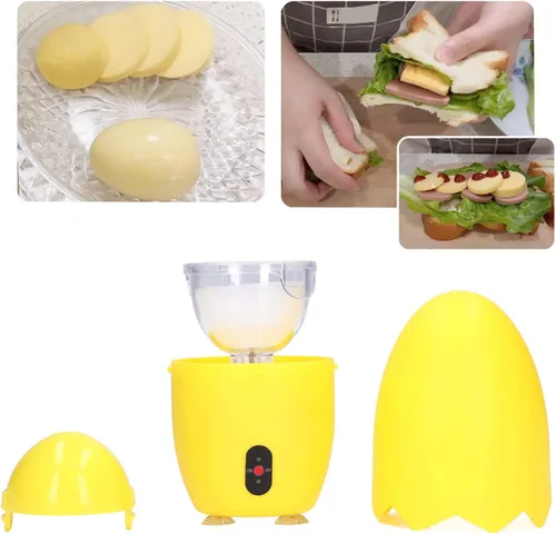 Vista 8 de Golden Egg Maker, agitador eléctrico para huevos dorados duros (amarillo)