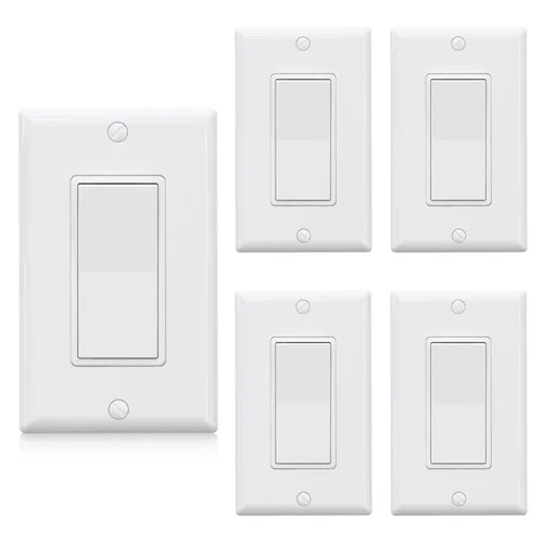 Vista 12 de ELEGRP Interruptor de Luz Decorativo de 3 Vías, 15 Amperios, 120-277 Voltios, Reemplazo de Interruptor de Pared con Paleta Basculante de CA