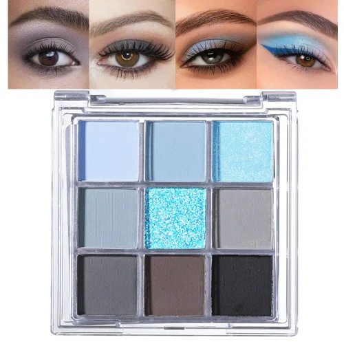 Vista 24 de CAKAILA Paleta de sombra de ojos mate de 10 colores, color gris y gris topo, paleta de sombra de ojos neutra, paleta de maquillaje de larga