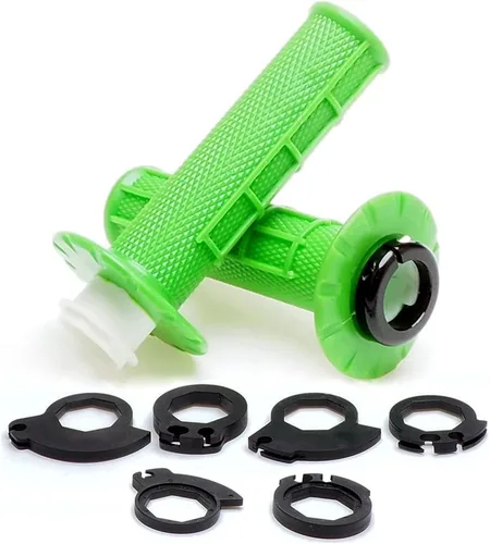 Vista 13 de Puños antideslizantes para manillar de acelerador giratorio para motocicleta, motocross (negro)
