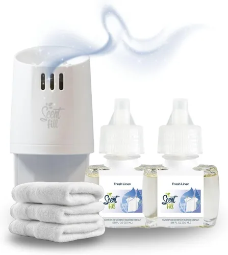 Vista 35 de Scent Fill Ambientador enchufable de sidra de manzana, repuestos de aceite perfumado, 2 recambios + difusor