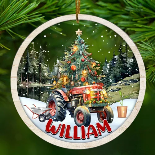Vista 16 de Adorno personalizado de contador para hombres y mujeres, para colgar en el árbol, artículos de decoración de puerta del hogar, acrílico, 2.90 x 2.90