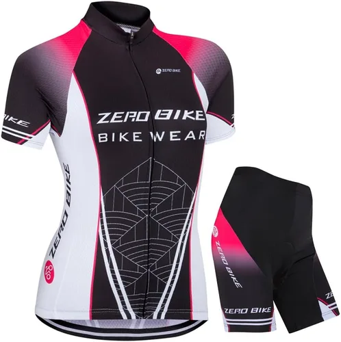 Vista 19 de Jersey de ciclismo para mujer, de manga corta, secado rápido, transpirable, para montaña.