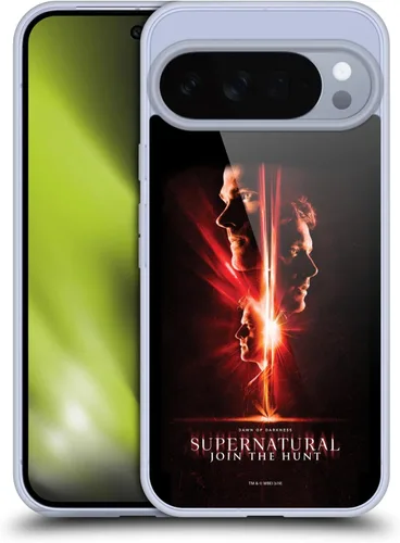 Vista 98 de Head Case Designs Supernatural Sam, Dean & Castiel Key Art - Funda de gel con licencia oficial [protección de grado militar] compatible con Google