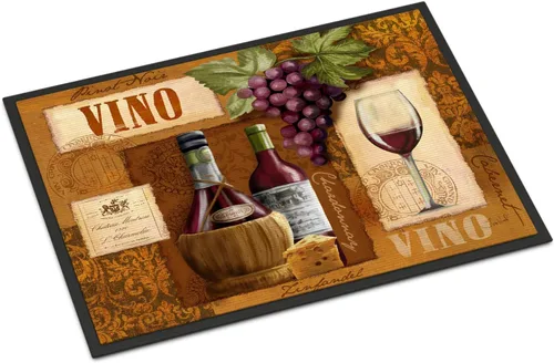 Vista 118 de Caroline's Treasures PTW2009MAT - Felpudo de calabaza y hojas de otoño, 18 x 27 pulgadas, tapete para puerta delantera, interior y exterior