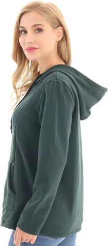 Vista 37 de Bearsland - Sudadera de lactancia y maternidad para mujer, con bolsillos y capucha
