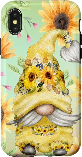 Vista 5 de Sunflower Gnome for Garden Mom Hippies Cute Summer Pattern Case for iPhone 17