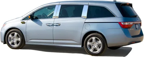 Vista 2 de QAA es compatible con Honda Odyssey 2011-2017 6 piezas de poste de pilar inoxidable PP11246