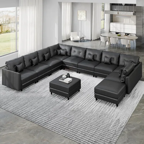 Vista 15 de LLappuil Sofá modular modular grande de 21 asientos con almacenamiento Gris