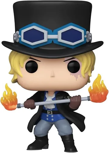 Vista 6 de POP - Figura de vinilo Sabo Funko de una pieza (paquete con funda protectora de caja compatible), multicolor, 3.75 pulgadas