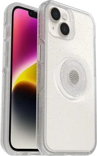 Vista 8 de OtterBox + Pop Symmetry Clear Series - Funda para iPhone 14 y iPhone 13 (Solo) - Embalaje no comercial - Transparente