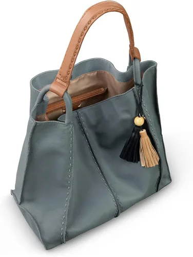 Vista 3 de The Sak Los Feliz Large Tote Bag in Leather Roomy Unlined Purse with Single Shoulder Strap