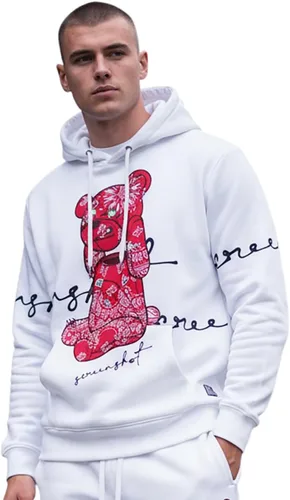 Vista 113 de SCREENSHOT Sudadera urbana de forro polar para hombre, diseño de dibujos animados de animación, parche bordado de gel