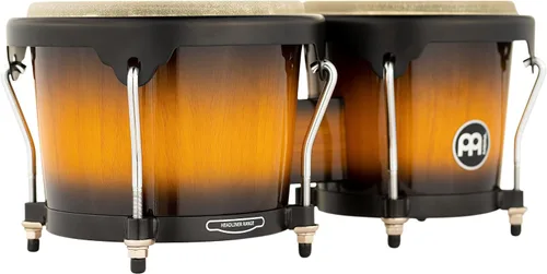 Vista 7 de Meinl Percussion HB100SNT-M bongós de madera natural de 6 3/4 y 8 pulgadas, Vintage Sunburst Bongos profesionales de madera duradera para adultos