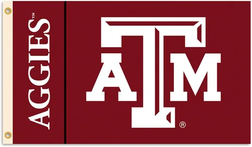 Vista 9 de BSI PRODUCTS, INC. - Bandera de Texas A&M Aggies de 3 x 5 pies con ojales de latón de alta resistencia - TAMU orgullo de fútbol, baloncesto