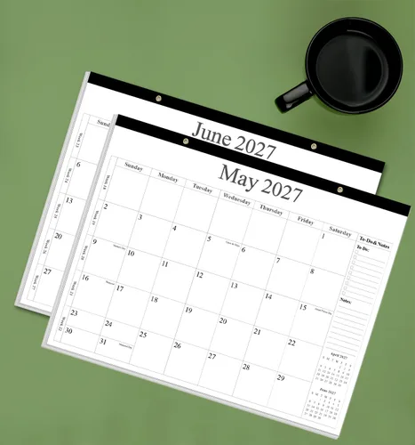 Vista 6 de Calendario de escritorio 2026 – Calendario 2026-2027 de enero de 2026 a junio de 2027, calendario de 18 meses con papel grueso para oficina, hogar