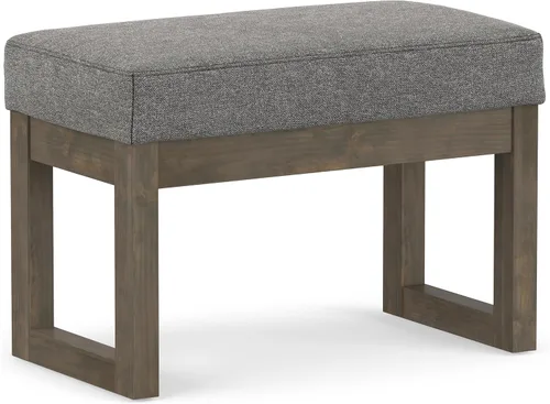 Vista 21 de SIMPLIHOME Milltown - Reposapiés rectangular (26.0 in de ancho) contemporáneo Platino