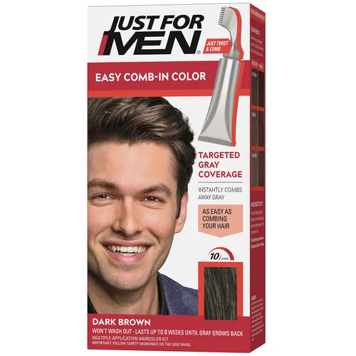 Vista 9 de Solo para hombres Auto Stop, tintura química para el cabello, 1, marrón (Medium Dark Brown)