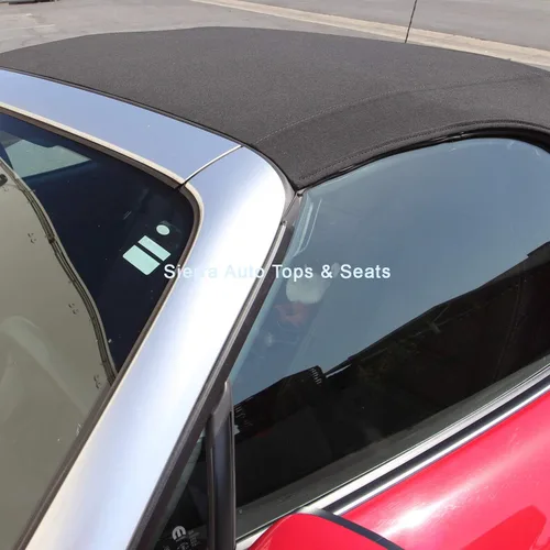 Vista 5 de Techo abatible (2202-2009), de paño de Haartz Stayfast con ventana de vidrio para Honda S2000, Negro