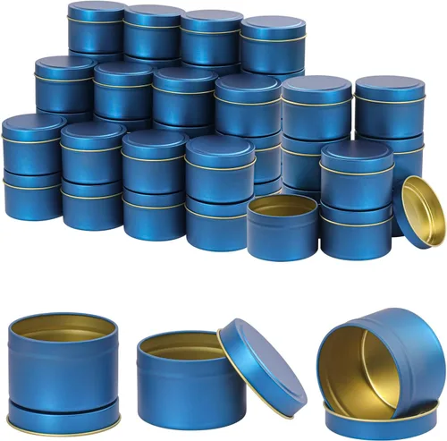 Vista 9 de IHDYPPEW Paquete de 48 latas doradas de 4 onzas con tapas, recipientes para velas, tarros de velas vacíos a granel, tarros de velas para hacer