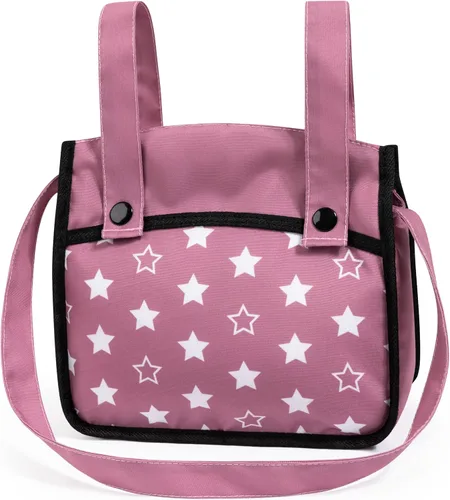 Vista 5 de Bayer Design Xeo - Cochecito de muñeca plegable de 18 pulgadas con bolsa, estrellas Convertible 2-in-1 pushchair with swivel wheels and reversible