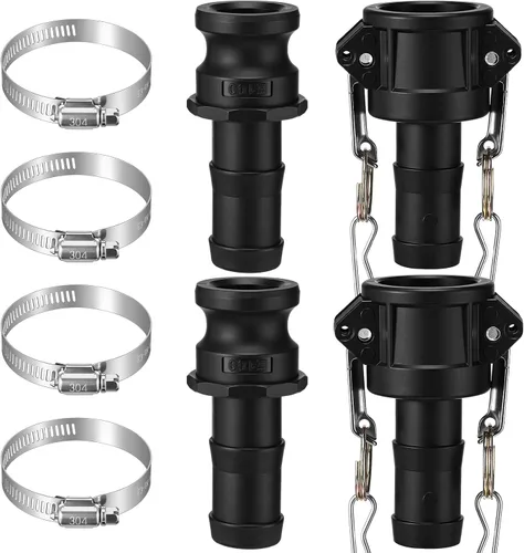 Vista 10 de Juego de 2 accesorios Camlock de 2 pulgadas tipo C y E Tipo C&e