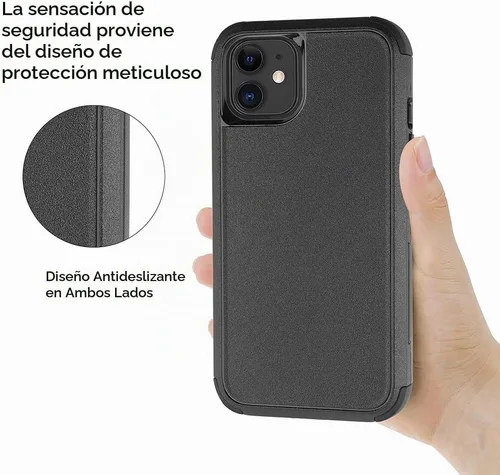 Vista 7 de X-belmox - Funda para iPhone 11, color negro, a prueba de golpes y caídas