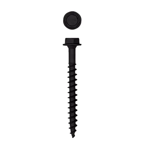 Vista 22 de Tornillos de retraso de madera estructural con cabeza hexagonal exterior de 1/2 "x 5" Powerlags Hex (25 EA)
