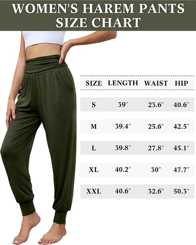Vista 7 de Locoowai Paquete de 2 pantalones deportivos de yoga para mujer, cómodos pantalones deportivos con bolsillos, casuales, holgados, cómodos, de cintura