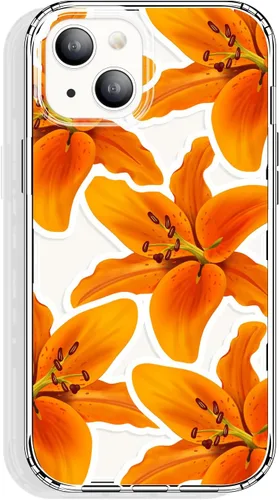 Vista 15 de GYZYA Funda transparente para iPhone 14 y iPhone 13 de 6.1 pulgadas con diseño de patrón, funda protectora delgada de TPU + parachoques a prueba