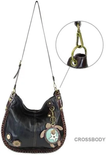 Vista 4 de Chala Charming Convertible HoboXbody bolsa, negro
