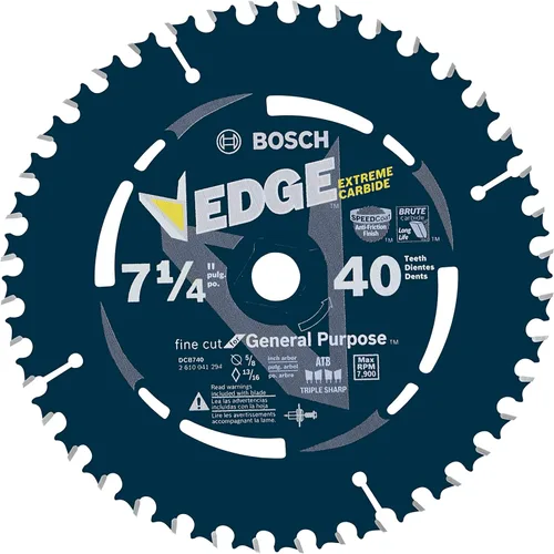 Vista 16 de BOSCH DCB760 - Hoja de sierra circular de 7-1/4 pulgadas con borde de 60 dientes para acabado extrafino