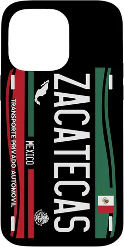 Vista 21 de Placa de matrícula Zacatecas para iPhone 13 Pro Max, Zacatecas México, funda Zacatecas