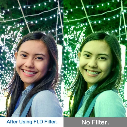 Vista 4 de Kit de filtro universal UV CPL FLD, filtro de protección UV, filtro polarizador circular, filtro fluorescente con tapa de lente de repuesto