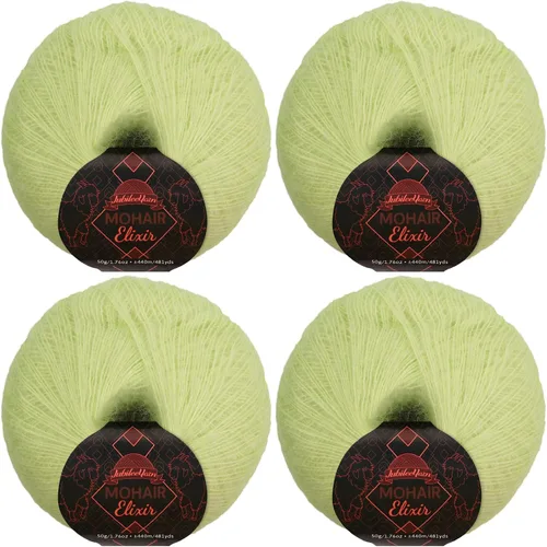 Vista 109 de JubileeYarn Mohair Elixir Yarn - 50g/Skein Baby Wool Blend - Cosmopolitan - 1 Skein