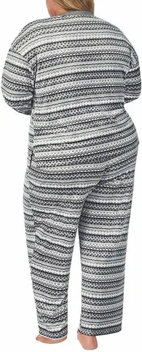 Vista 7 de Nautica Conjunto de pijama de forro polar acogedor de 2 piezas para mujer